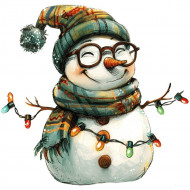 Nažehlovačka Snehuliak a svetielka nerd