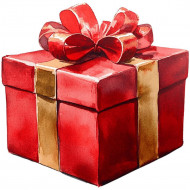 Nažehlovačka Darček červený