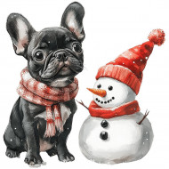 Nažehlovačka Buldoček a snehuliak