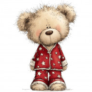 Nažehlovačka Macko v pyžamku