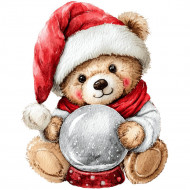 Nažehlovačka Vianočný medvedík a snežítko