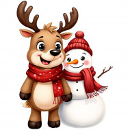 Nažehlovačka Sobík a snehuliak