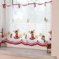 Záclona SOBÍK vyšívaná