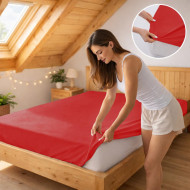 Plachta jersey červená 26