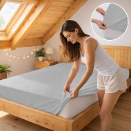 Plachta jersey sivá 31