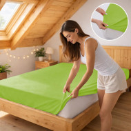 Plachta jersey zelená kiwi 42