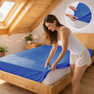 Plachta jersey kráľovská modrá 29