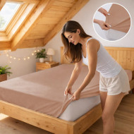 Plachta jersey béžová 10