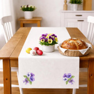 Obrus ​​fialovej sirôtky s mašľou