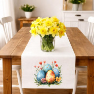 Obrus ​​čtyři kraslice v květinách 2